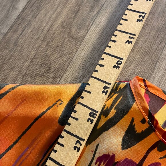 Wet Seal Rainbow Oversized Tunic Blouse Size Small - Picture 5 of 5